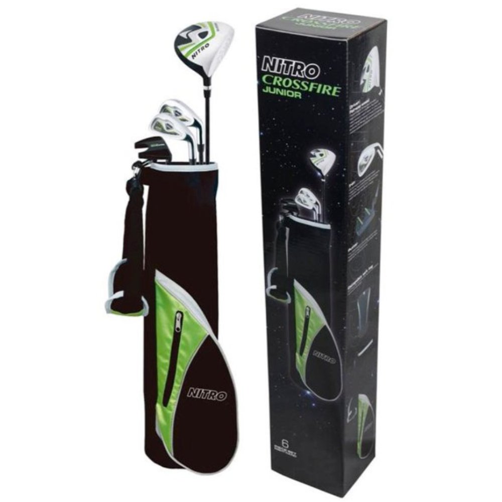 Nitro Golf Crossfire Kids Golf Set 6 Piece ~ Green ~ 3-5 Years Old ~ Right Hand
